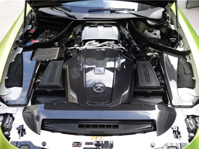 2015-2020 Mercedes Benz AMG GT/GTS Autoclave Carbon Fiber Engine Cover Replacement